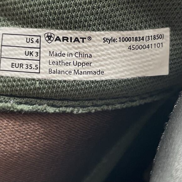 Ariat Devon III Zip Paddock Boot Girls Big Kids Youth Size 4 Black Leather - Picture 8 of 11